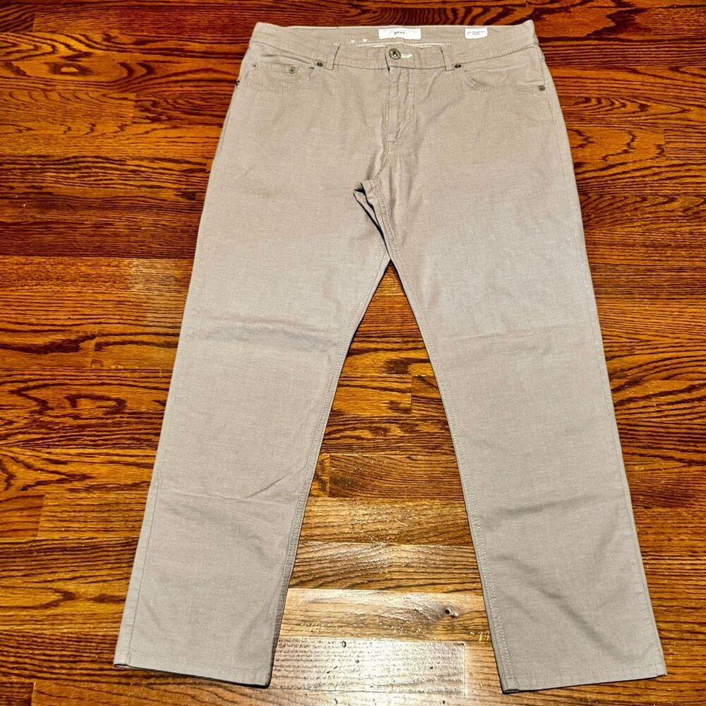 Brax Cooper Fancy Light Tan 5 Pocket Pants. Size 35.